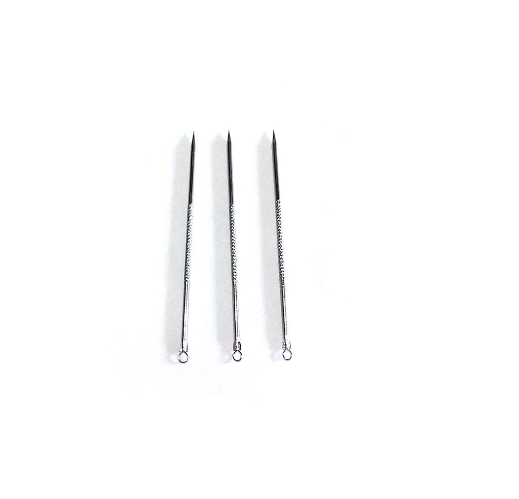 Nawani Blackhead Remover Needle (Set of 3 Pic Pic) Size 11 cm. - Makeup - Remover | Buy online on ZillyBuy
