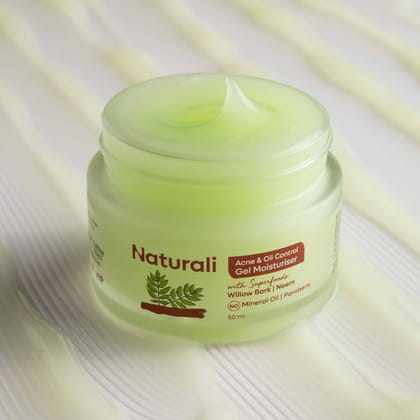 Naturali Acne & Oil Control Face Moisturiser With Willow Bark & Neem-50ml