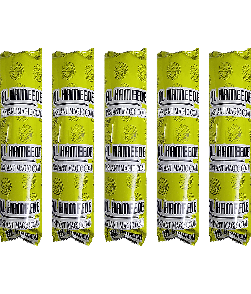 PUFF SMART Al Hameede Magic Coal 5 Stick Quick Light Charcoal (50 Coals)