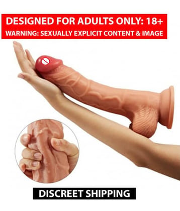 Super Premium Quality Suction Base 8 Inch Pink Head Skin Dildo For Women By Naughty World