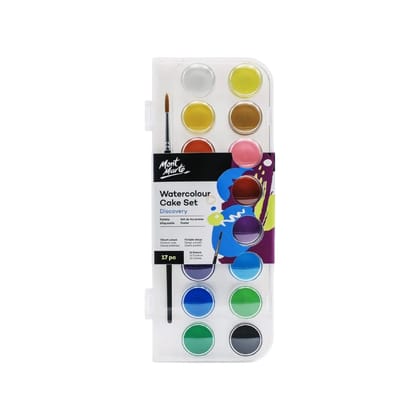 Mont Marte Discovery Watercolour Cake Set - Choose-Set of 17 / PMHS0088