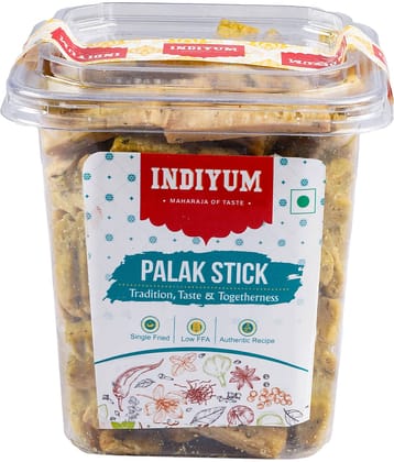 Indiyum Palak Stick, Single Fried, Authentic Traditional Healthy Snacks with Goodness of Spinach 400gm