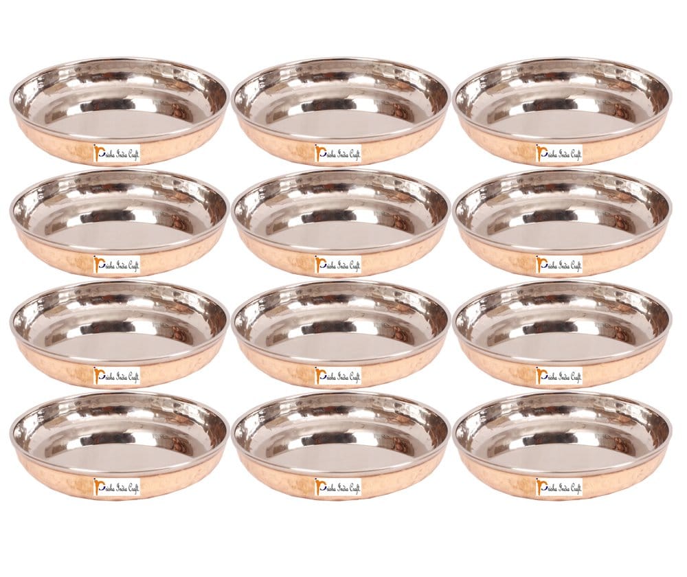 Steel/Copper Dessert Plates | 150 ml | Set of 12