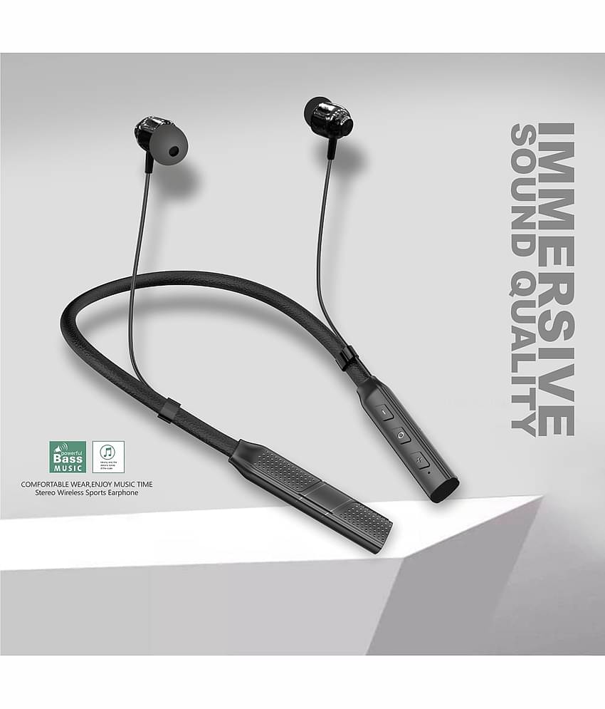 UDDO VIOLIN Neckband 300hr Playback In-the-ear Bluetooth Headset with Upto 30h Talktime Deep Bass - Black