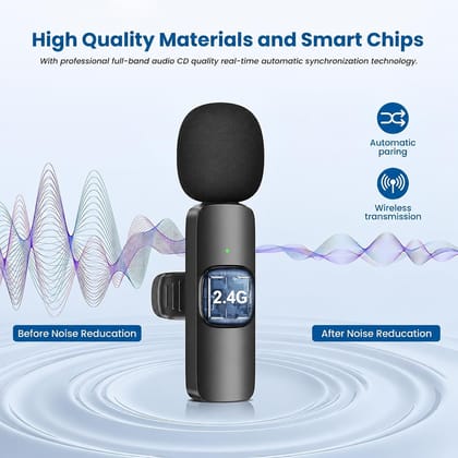 K8 Wireless Lavalier Microphone for Mobile Phone, Clip-On Mini Microphone with Receiver K8 Wireless Lavalier Microphone for Mobile Phone, Clip-On Mini Microphone with Receiver