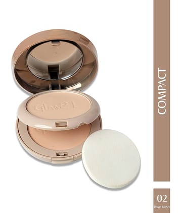Glam21 High Definition Compact Powder 2-In-1 20G , Long-Lasting Mate Finish
