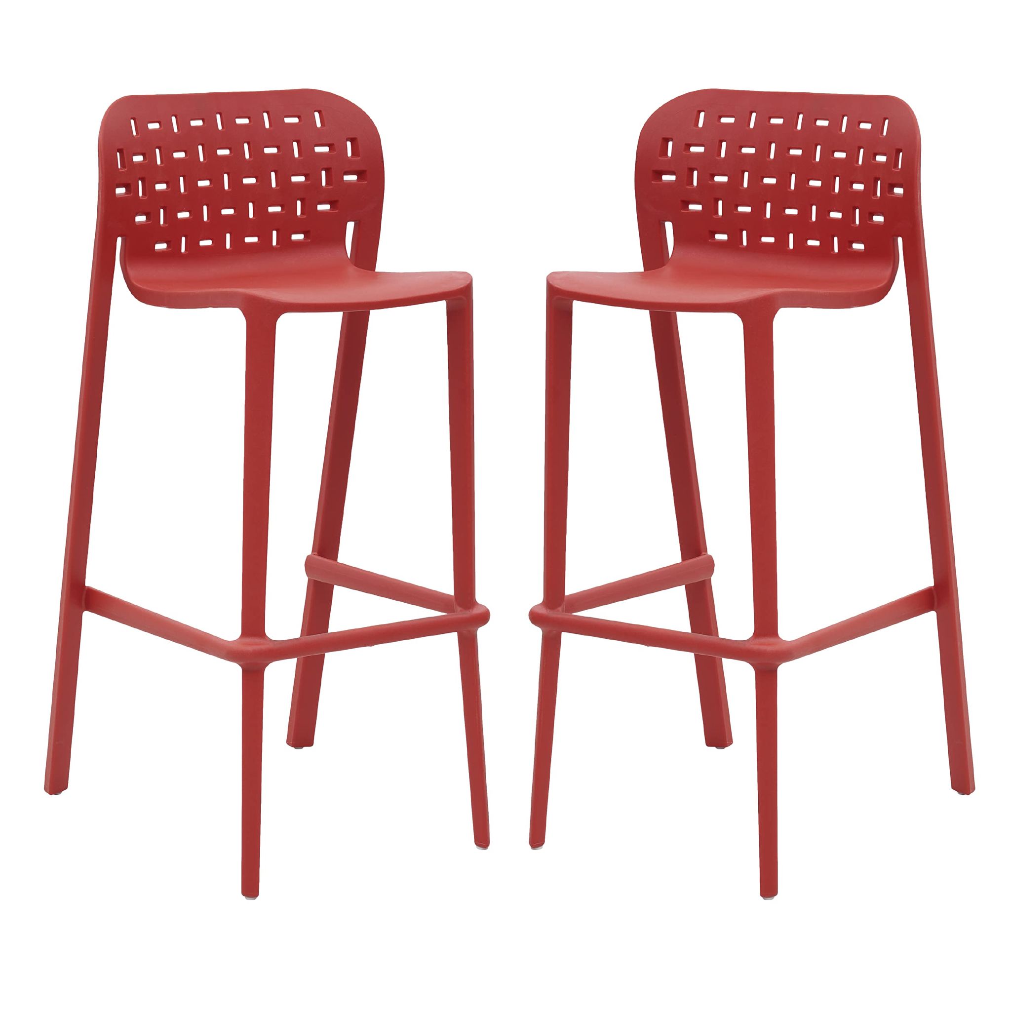 Supreme Furniture Pub Plastic high Rise Chair Without-Arm Suitable for Pubs, Cafetaria, Bars, Restaurant, Hotel, Resort, Indoor & Outdoor