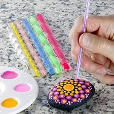 Mandala Dotting Acrylic Rods 8 pcs