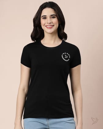 Slim Fit Letter Tee - Carbon Black-S / Carbon Black