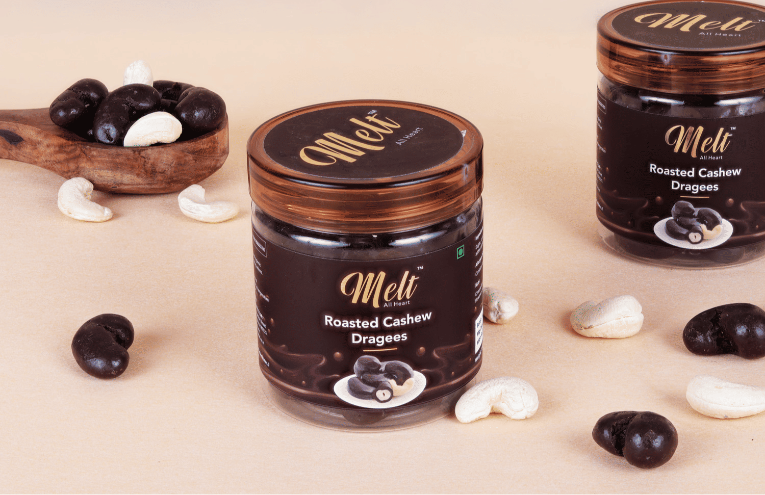 Roasted Cashew Dragees, 100 gm | Melt Chocolates