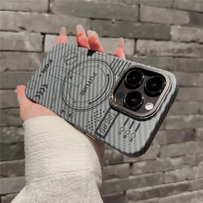 iPhone 13 Series Luxury Carbon Fiber Pattern Magnetic Magsafe Case-iPhone 13