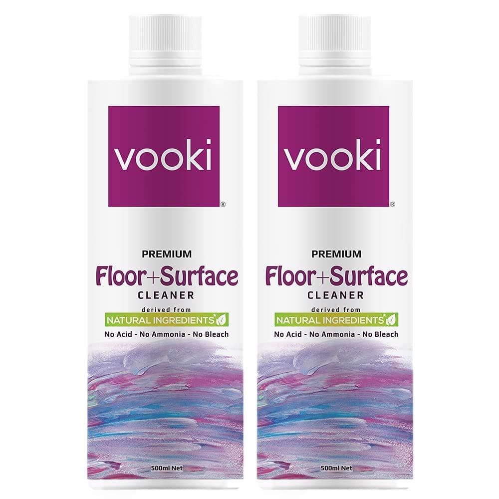 Vooki Ecofriendly Disinfectant Floor & Surface Cleaner, Green Chemistry - 500ml Each (Pack of 2)…