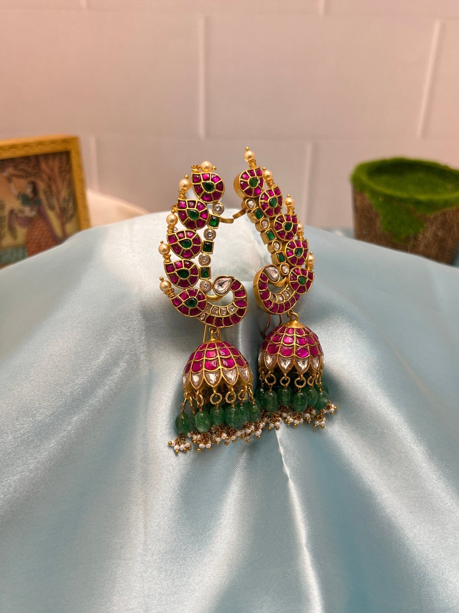 Jadau Earcuff Earring Jhumka 1115