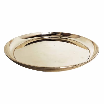 Pure Bronze Plate, Kansa Plate 11 Inch (BCMAS158 E)