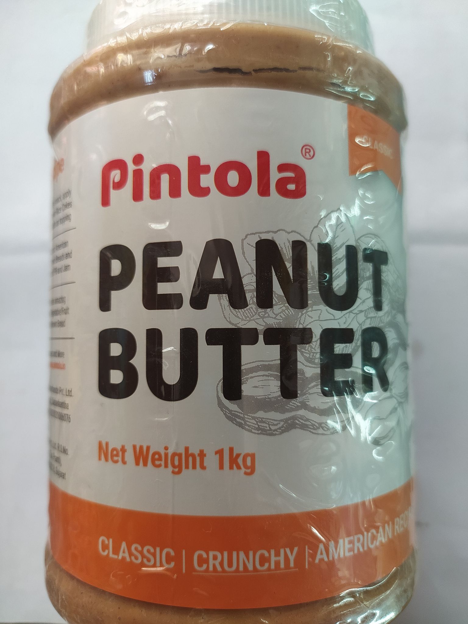 Pintola Peanut Butter Classic crunchy american recipe 
