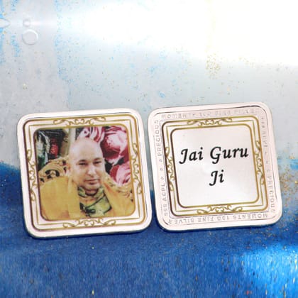 999 Silver Guru Ji 10 Gram Square Silver Coin