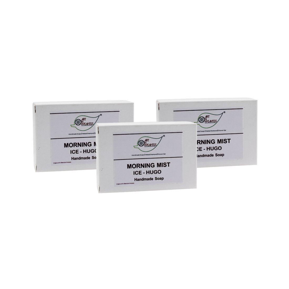 Artnweavess Morning Mist ICE HUGO Handmade Soap NT, 100 gm - Pack of 3