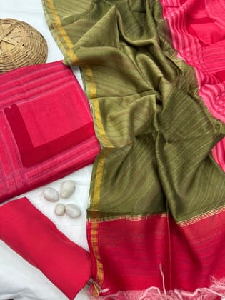 Chanderi Silk Suit Set