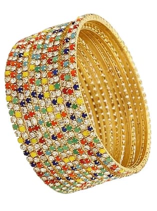Gold Plated Stone Bangle for Women