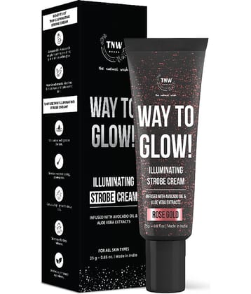 TNW - The Natural Wash Way Toglow Illuminating Strobe Cream, Rosegold, 25G
