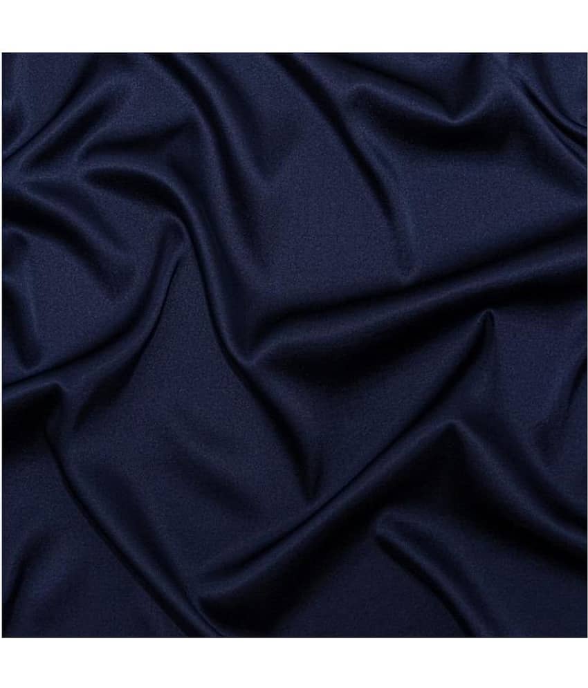 Makhanchor Navy 100 Percent Cotton Unstitched Shirt pc Single