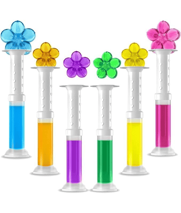 Toilet Cleaning Gel Flower Bathroom Cleaner Toilet Fresheners Air Fresher For Remove Bad Smell Bad Odor, Long-Lasting Refills Gel Stamp Injection - Multicolor Flavour