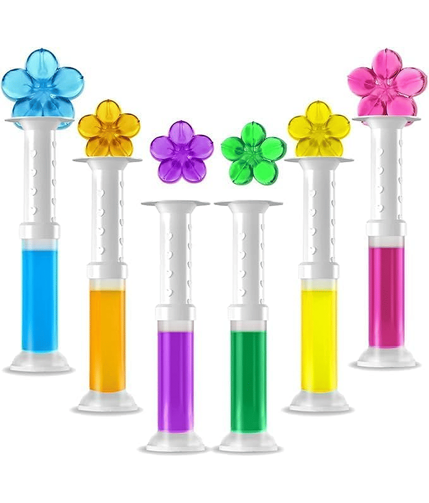 Toilet Cleaning Gel Flower Bathroom Cleaner Toilet Fresheners Air Fresher For Remove Bad Smell Bad Odor, Long-Lasting Refills Gel Stamp Injection - Multicolor Flavour