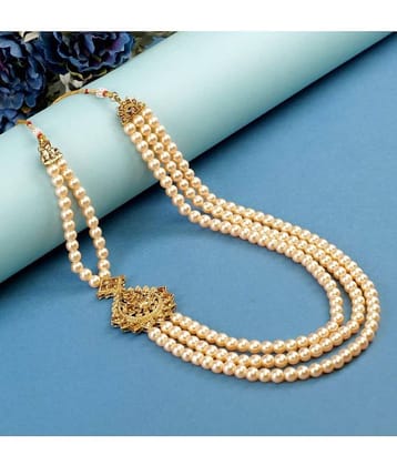 pearl beads Dulha groom sherwani Necklace/Moti Mala for Men for wedding | Exquisite Groom Mala | Perfect for Grooms