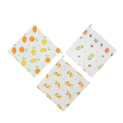 Muslin Wipes (3 layers) - Pack of 3 prints