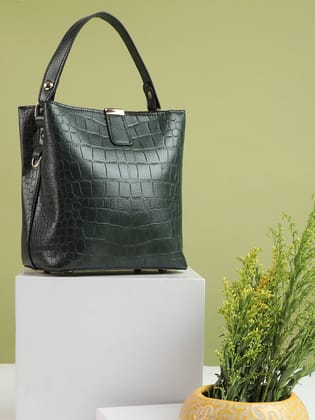 Ensemble Enhancer Olive Green Hand Bag-Handheld Bag