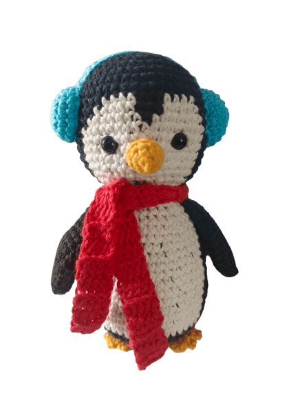 White Penguin Crochet Stuffed Toy