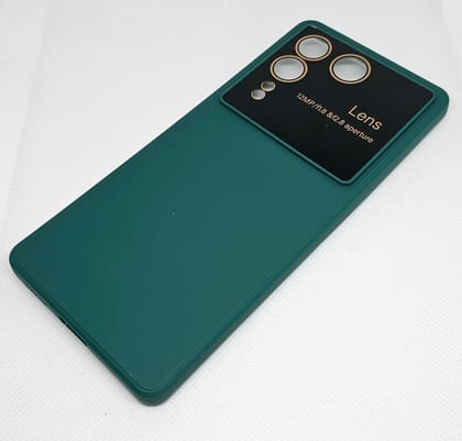 Vivo V27(5G) / V27 Pro Silicone Back Cover With Protective Lens-Blue
