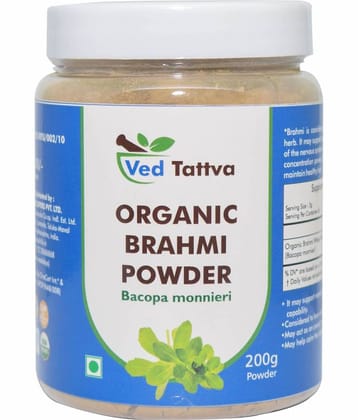 Ved Tattva Organic Brahmi Powder 200 Gm Pack of 1