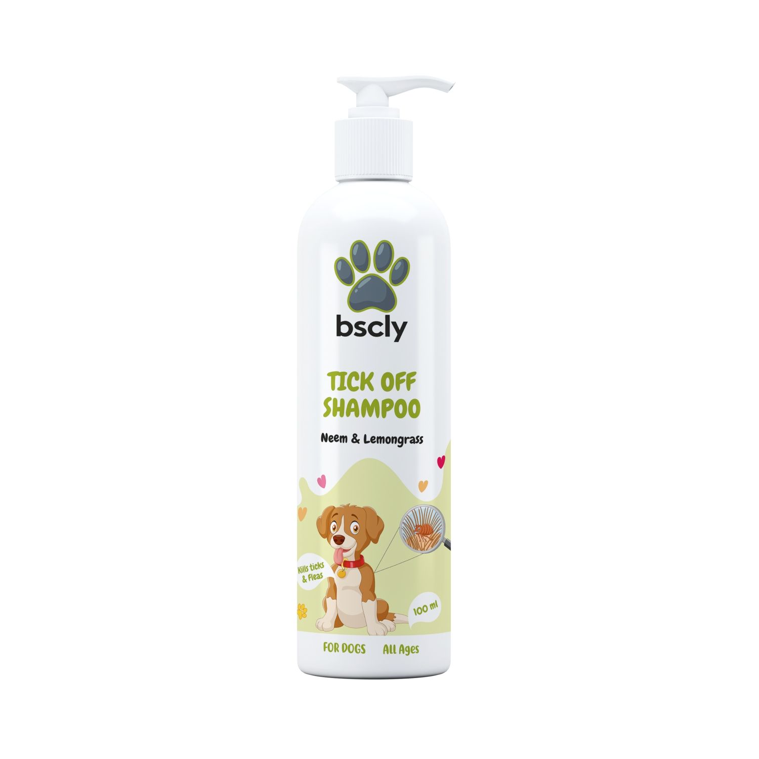 Bscly Tick Off Shampoo With Neem & Lemongrass, 100 ml