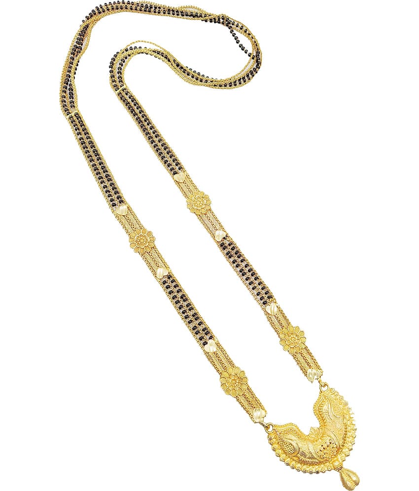 JIPPA - Golden Mangalsutra ( Pack of 1 )