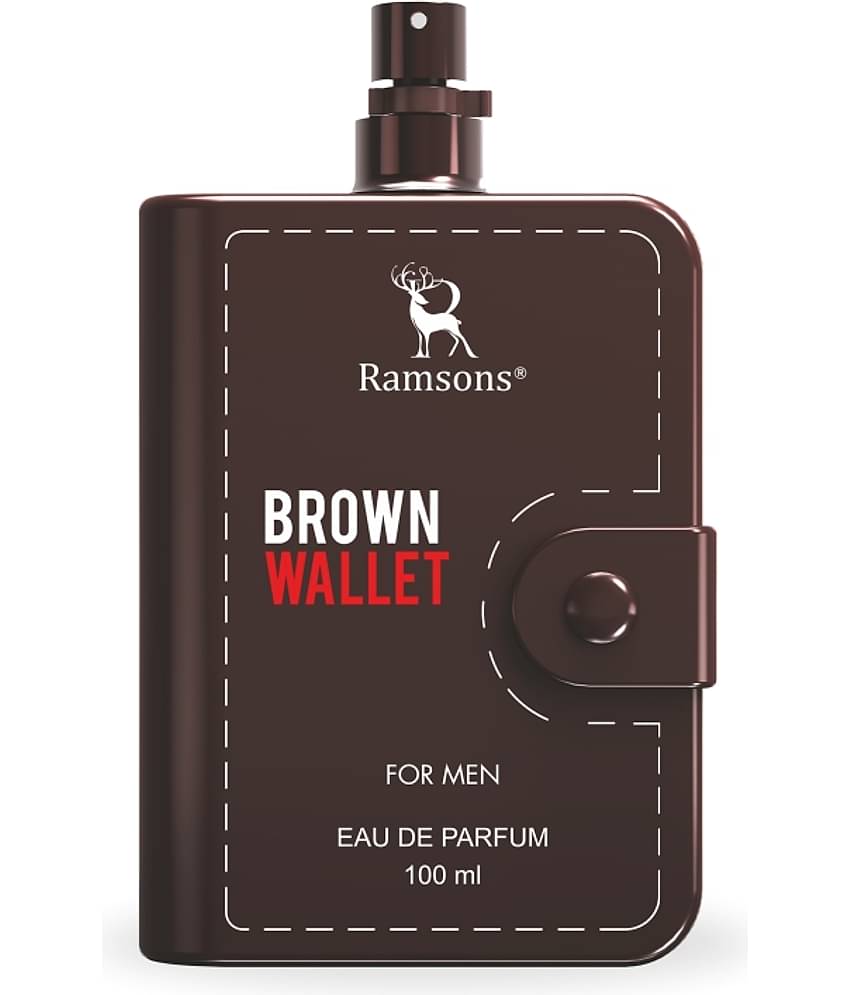Ramsons - BROWN WALLET Eau De Parfum Perfume For Men Long Lasting Perfume 100 ml (Pack of 1)