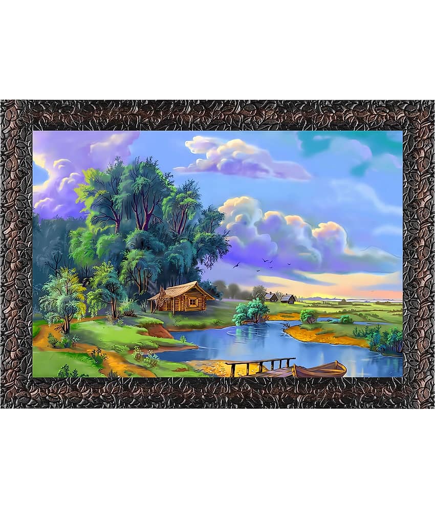 Indianara Landscape Painting With Frame