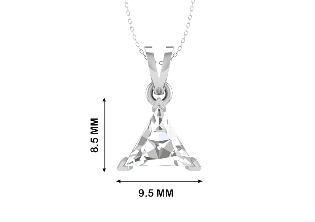 Classic Triangle Solitaire Necklace