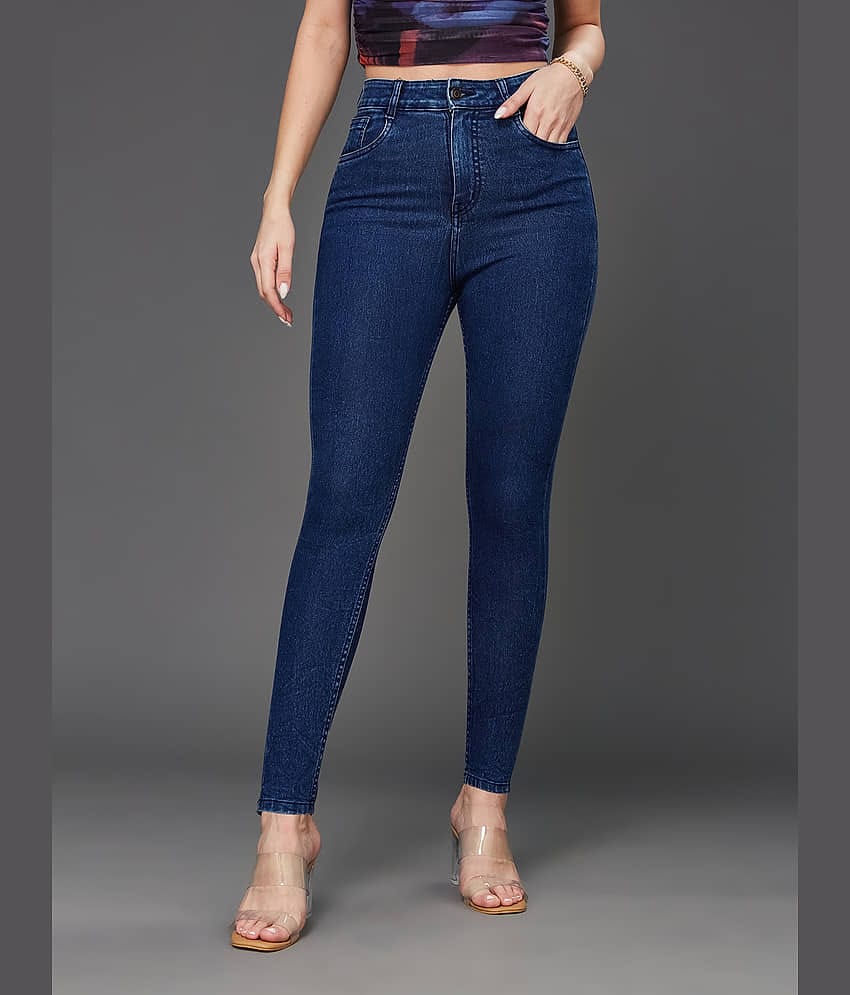 Miss Chase - Blue Denim Skinny Fit Women's Jeans ( Pack of 1 )