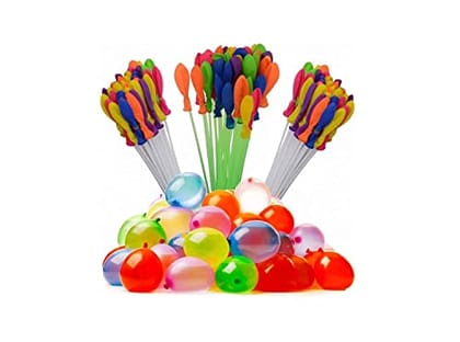 Hayberg Holi Water Magic Balloons l Set of 15 Bunch l 555 Baloons l Multicolour l Quick Fill and Auto Tie in 60 Seconds with Universal Tap Adaptor