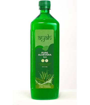 Ayah Aloe Vera Juice - Ayurvedic Detox | Boost Immunity, Skin Tone, Digestion and Hair Care | Reduce Acne, Bloating and Constipation | Rich in Antioxidants | Relieves Joint & Body Pain (1000ML)