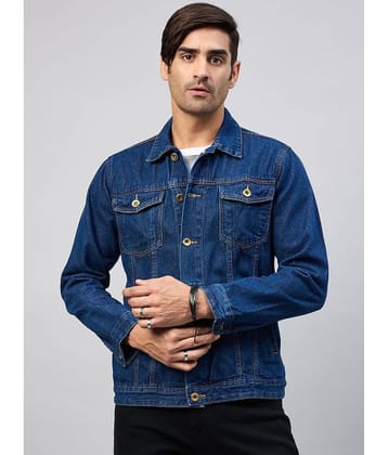 Club York Denim Men's Denim Jacket - Blue ( Pack of 1 )
