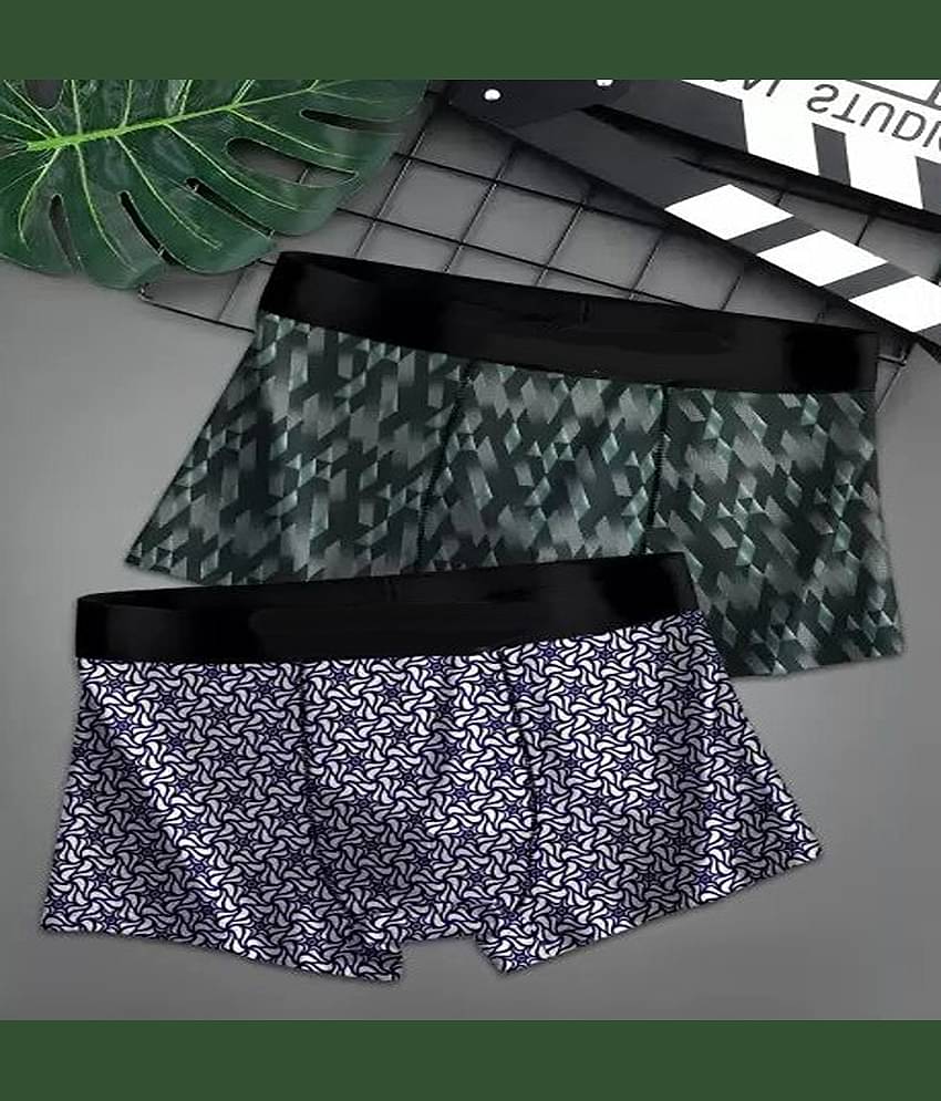 Cavenders Pack of 2 Nylon Trunks For Men's ( Multicolor )