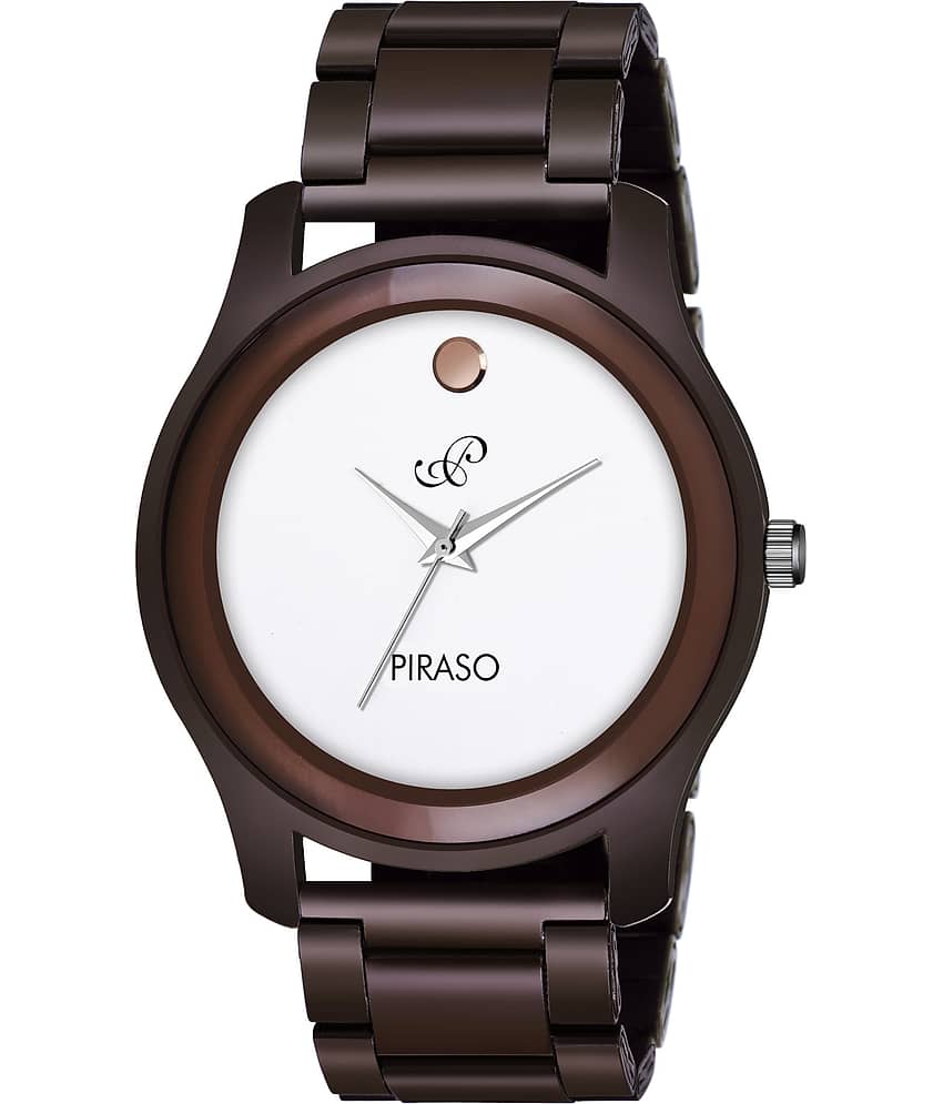 PIRASO Brown Stainless Steel Analog Men's Watch