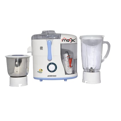 Magic Juicer Mixer Grinder Poly ss jar 550W Magic Juicer Mixer Grinder Poly ss jar 550W - White