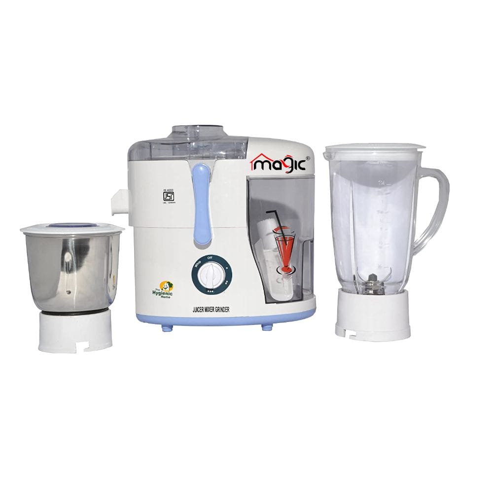 Magic Juicer Mixer Grinder Poly ss jar 550W Magic Juicer Mixer Grinder Poly ss jar 550W - White