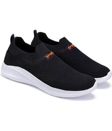 PENNEN Sports Walking Stylish Black Men's Slip-on Shoes