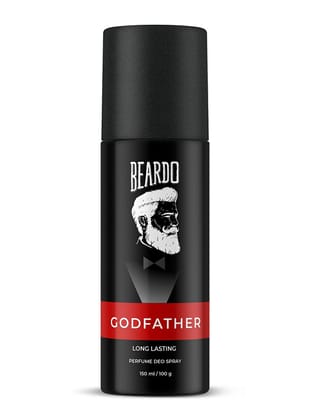 BEARDO Godfather Perfume Deo Spray For Men, 150Ml | Citrus Aromatic Spicy | Body Spray Deodorant | Long Lasting Perfume | Gift For Men | Gift For Friends BEARDO Godfather Perfume Deo Spray For Men, 150Ml | Citrus Aromatic Spicy | Body Spray Deodorant | L