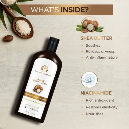 Blanc Body Lotion | Shea Butter & Niacinamide (200 ML) Blanc Body Lotion | Shea Butter & Niacinamide (200 ML) - Body Lotion and Free Face Wash