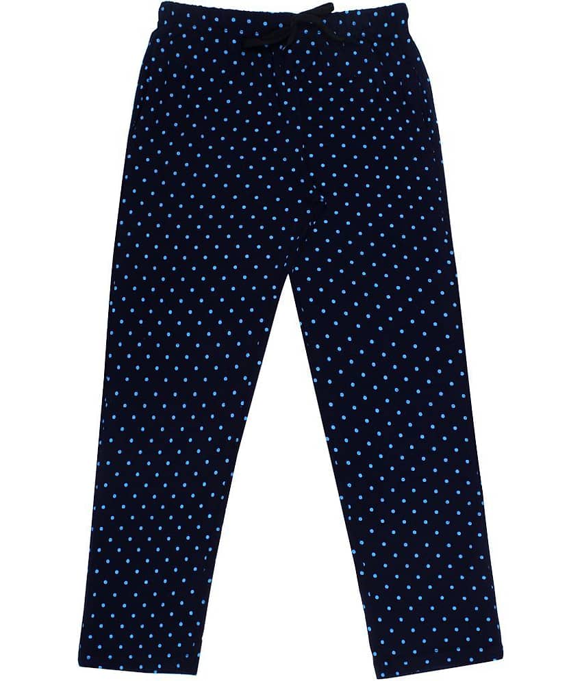 Diaz Pack of 1 Boys Cotton Trackpant ( Navy )